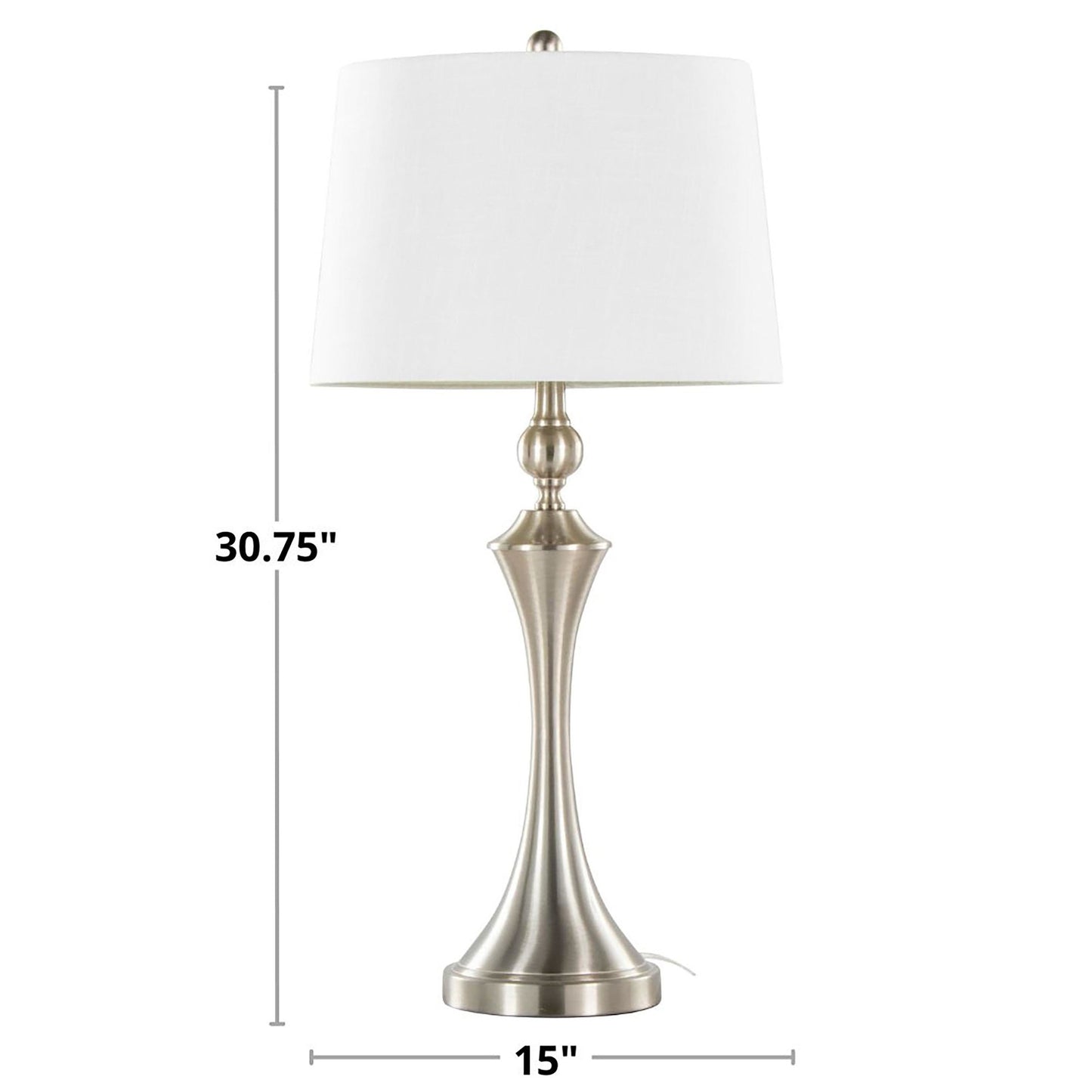 Flint 30" Metal Table Lamp with USB - Set of 2 By LumiSource - GTS31-FLINT BNITP2 | Table Lamps | Modishstore - 8