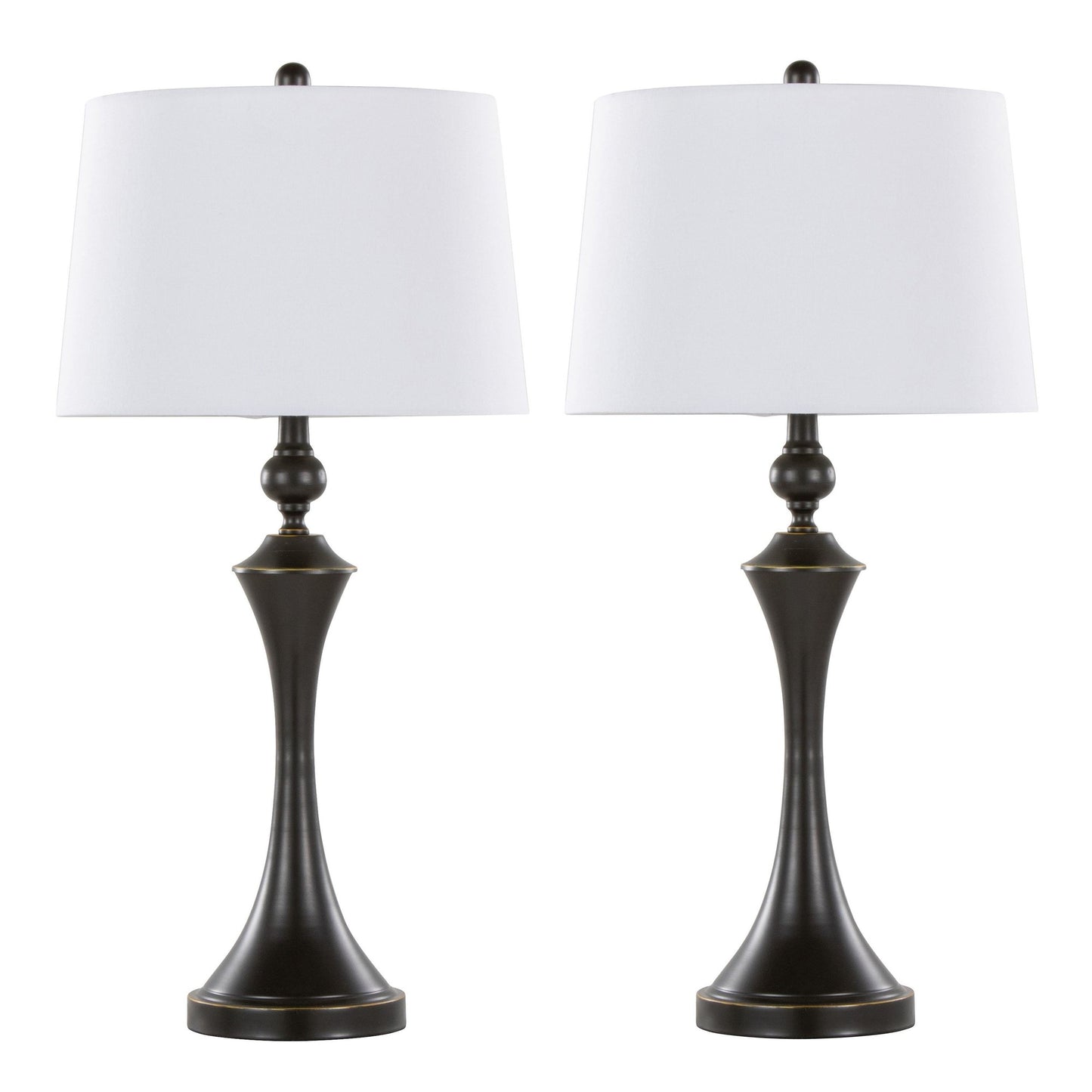 Flint 30" Metal Table Lamp with USB - Set of 2 By LumiSource - GTS31-FLINT BNITP2 | Table Lamps | Modishstore - 12