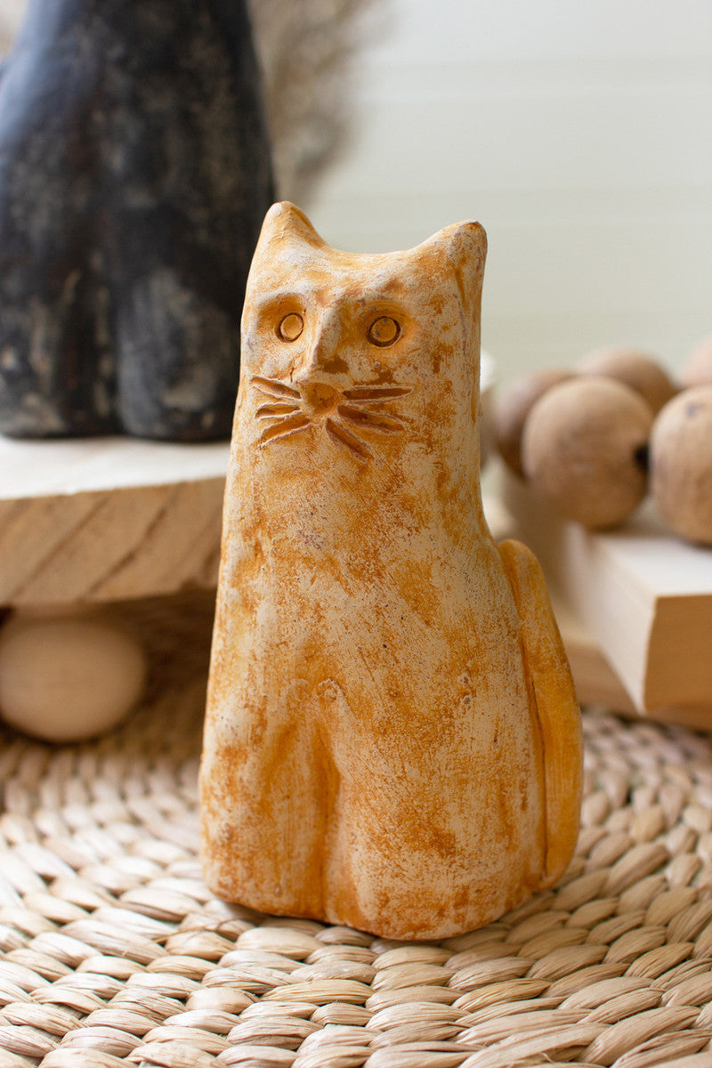 Clay Cats Set Of 2 By Kalalou | Animals & Pets | Modishstore - 3