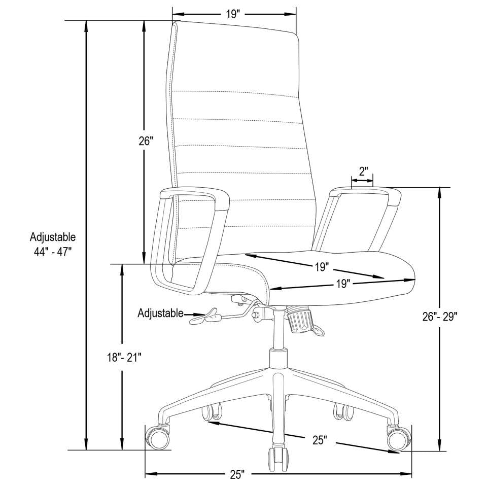 LeisureMod Hilton Modern High-Back Leather Office Chair | Office Chairs | Modishstore - 4