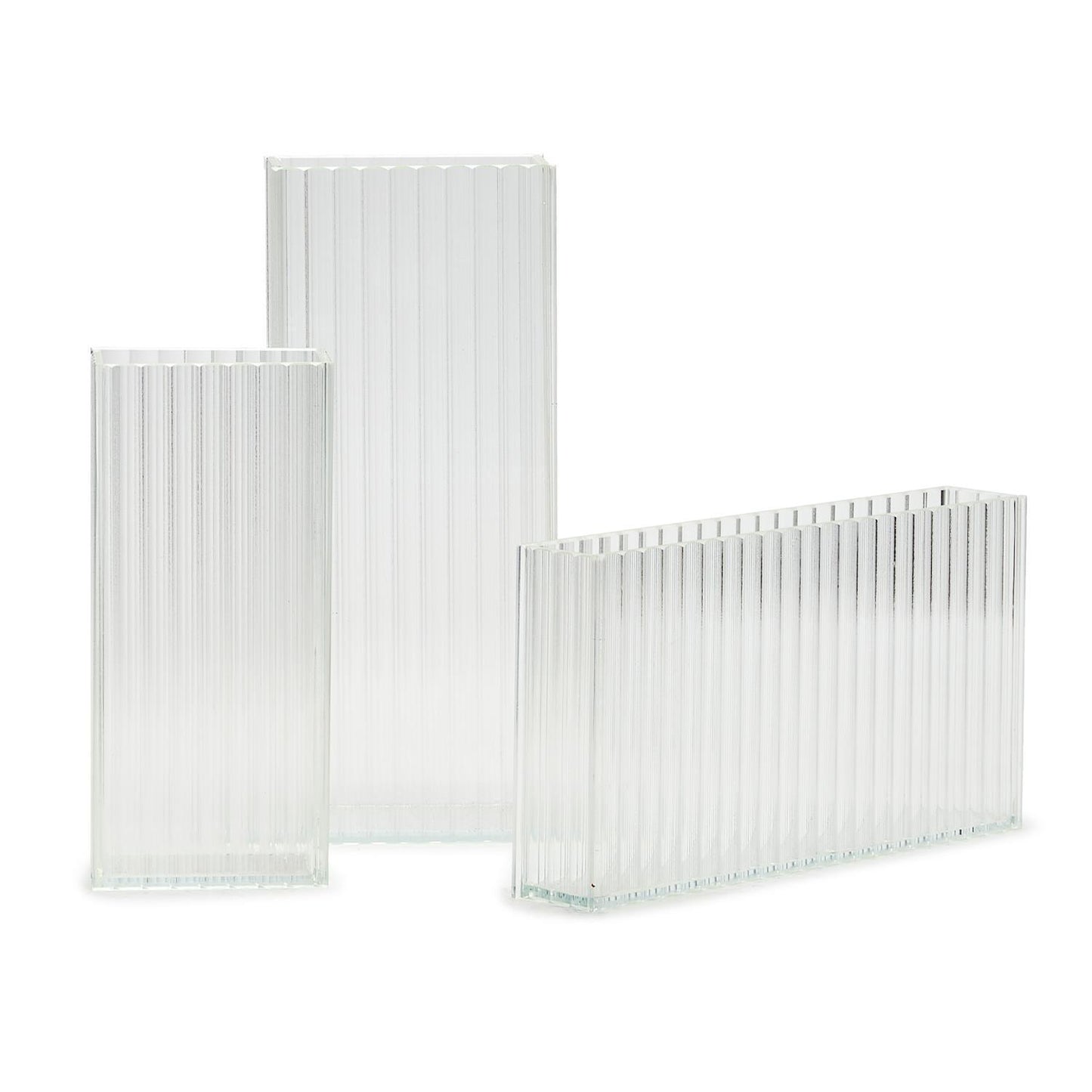 Reeded Ribbed Vases Set Of 9 By Tozai Home | Vases | Modishstore - 2