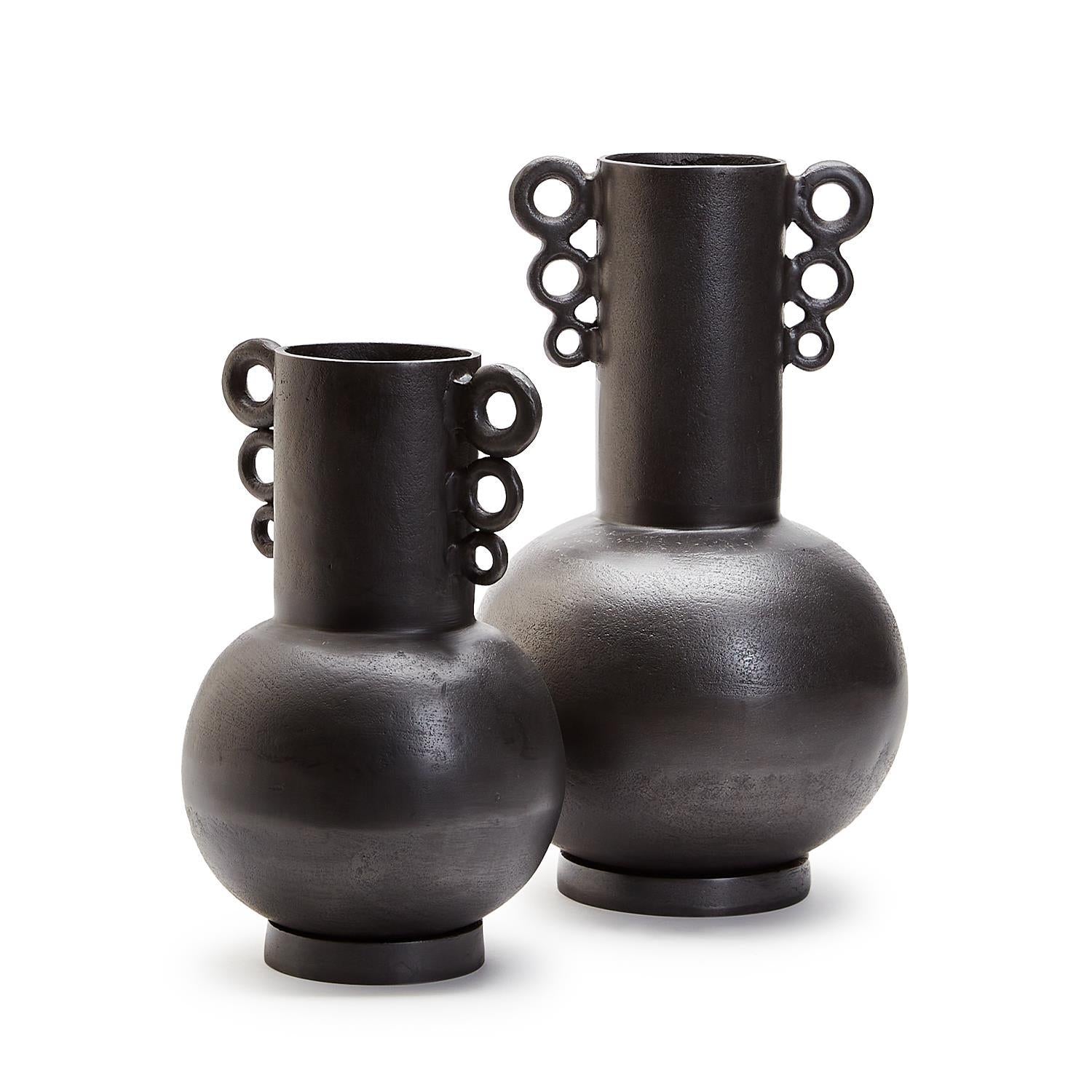 Marrakech Black Vase Set Of 4 By Tozai Home | Vases | Modishstore - 3