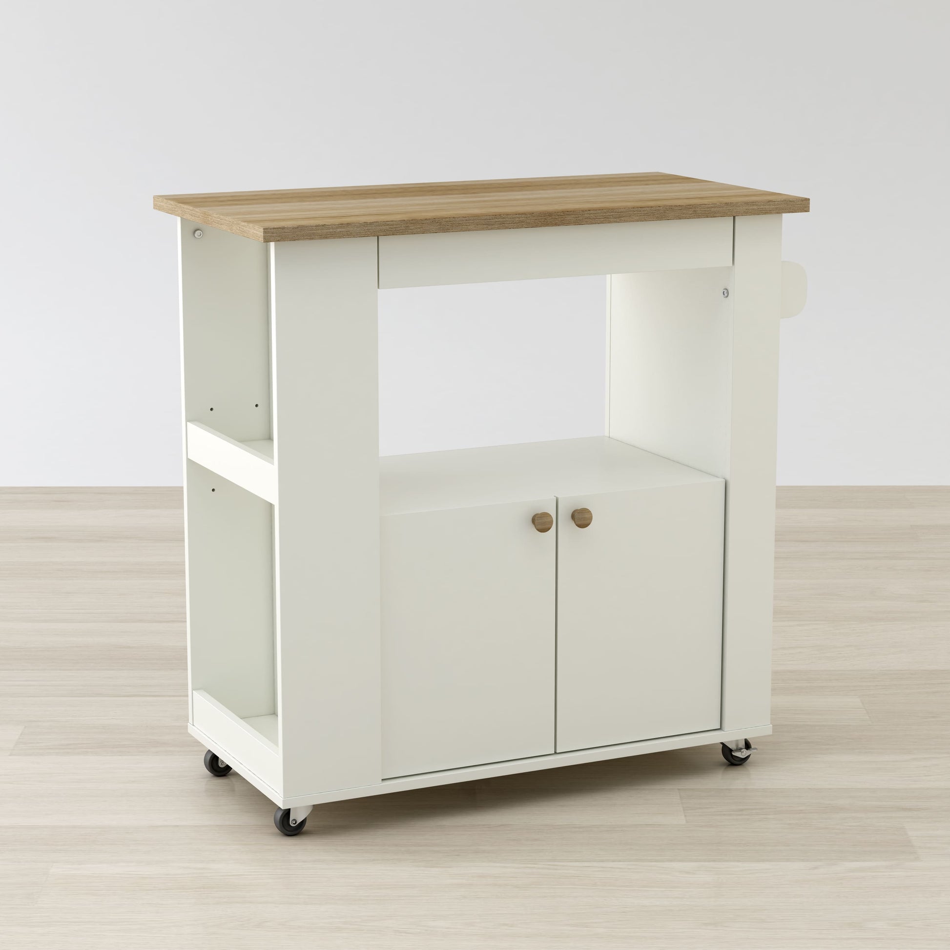 Aston 33.5" Kitchen Cart By Anderson Teak | Kitchen Carts | Modishstore - 7