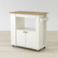 Aston 33.5" Kitchen Cart By Anderson Teak | Kitchen Carts | Modishstore - 4