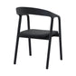 Apache Black Oak Wood and Faux Leather Dining Chair By Armen Living | Dining Chairs | Modishstore - 6