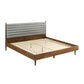 Artemio King Platform Wood Bed Frame in Walnut Finish By Armen Living | Beds | Modishstore - 4