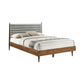 Artemio Queen Platform Wood Bed Frame in Walnut Finish By Armen Living | Beds | Modishstore - 3