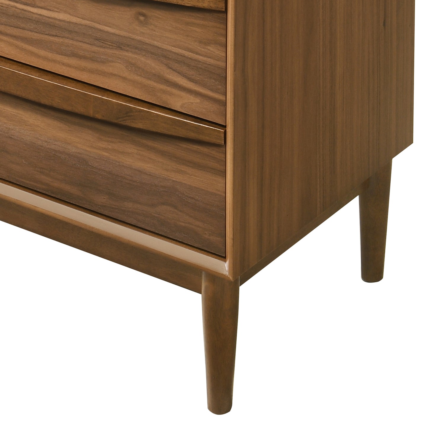 Artemio 6 Drawer Wood Dresser in Walnut Finish By Armen Living | Dressers | Modishstore - 10