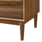 Artemio 2 Drawer Wood Nightstand with Shelf in Walnut Finish By Armen Living | Nightstands | Modishstore - 10