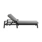 Cayman Outdoor Patio Adjustable Chaise Lounge Chair in Aluminum with Gray Cushions By Armen Living | Outdoor Chaise Lounges | Modishstore - 4