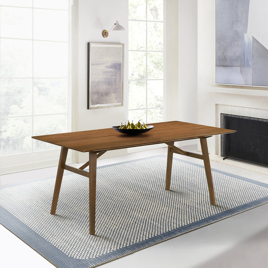 Channell Wood Dining Table in Walnut Finish By Armen Living | Dining Tables | Modishstore