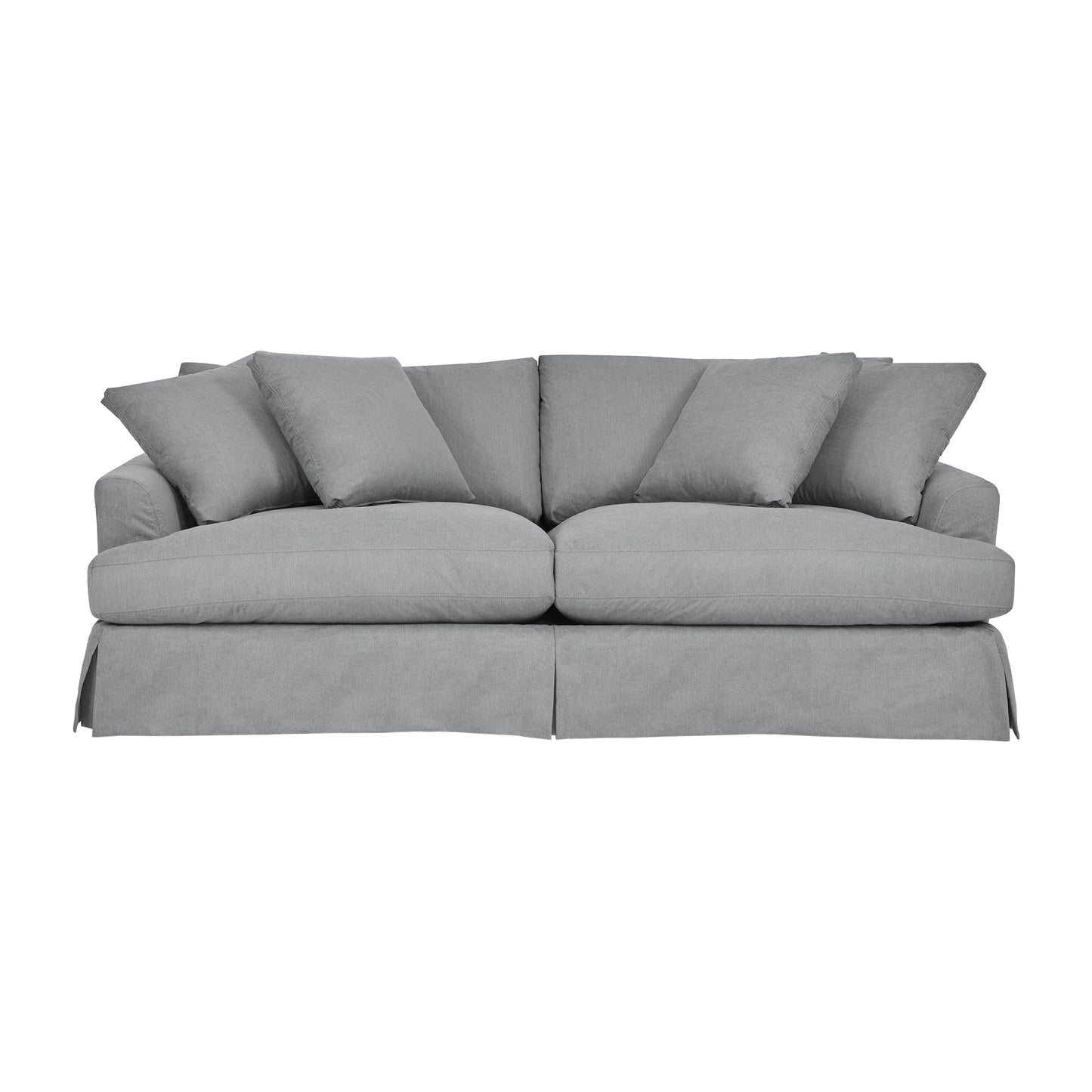 Ciara 93" Upholstered Sofa in Slate Gray  By Armen Living | Sofas | Modishstore - 2