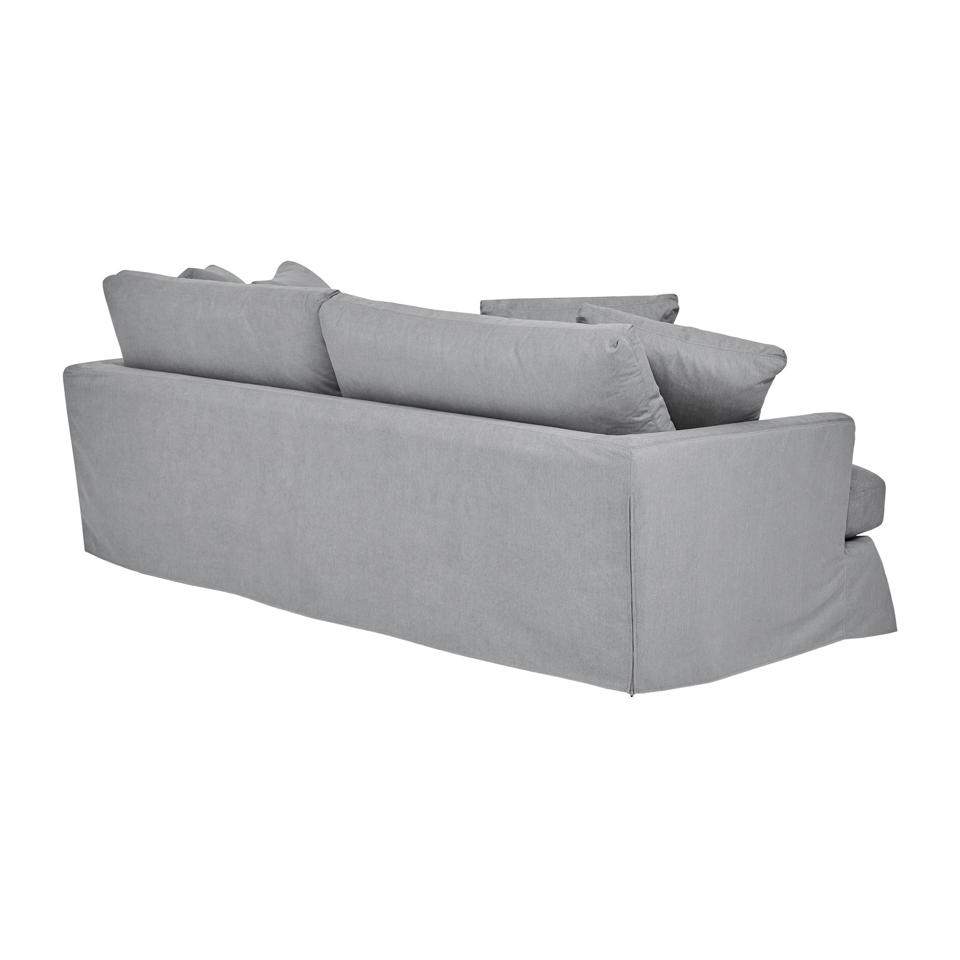 Ciara 93" Upholstered Sofa in Slate Gray  By Armen Living | Sofas | Modishstore - 4