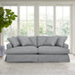 Ciara 93" Upholstered Sofa in Slate Gray  By Armen Living | Sofas | Modishstore