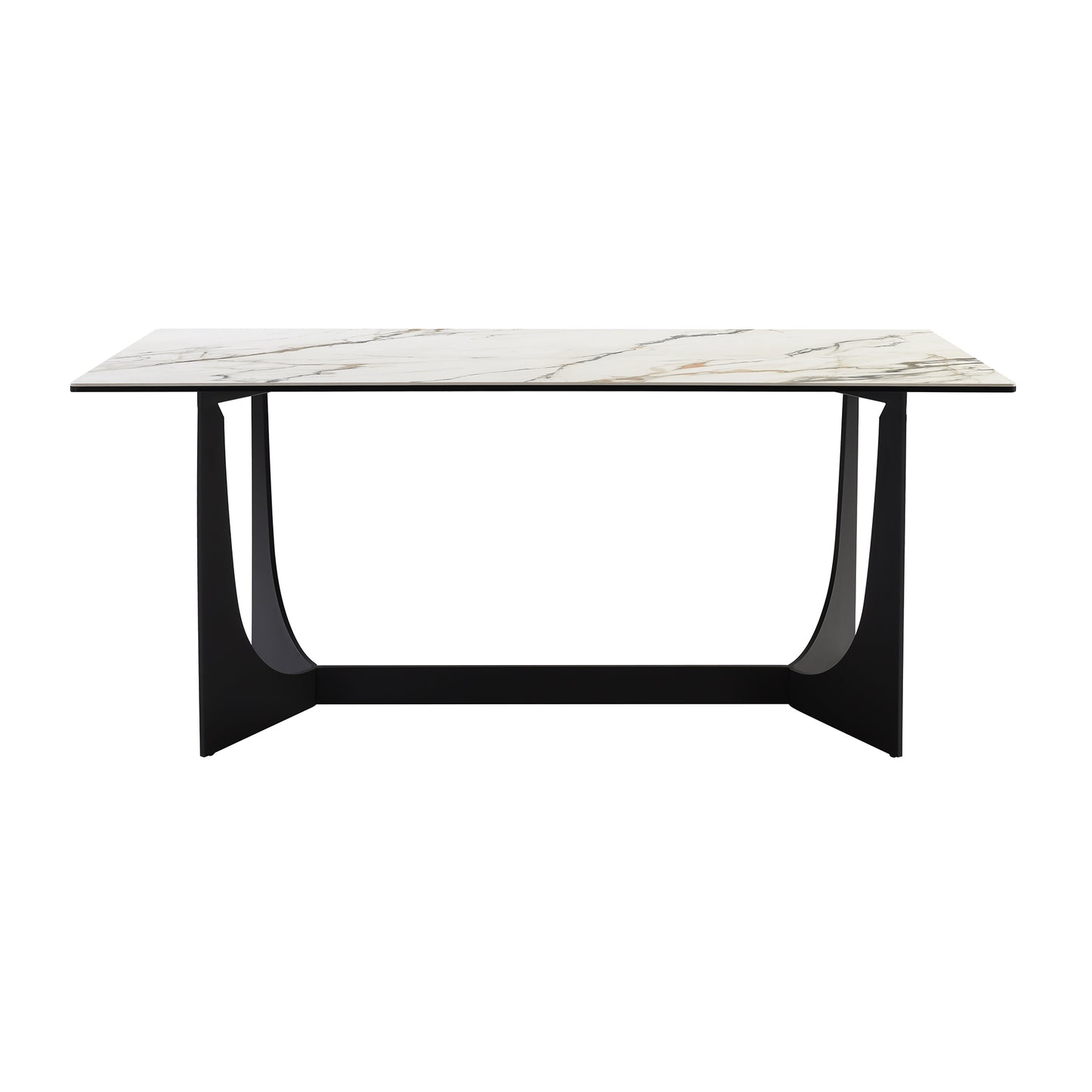 Esme Dining Table in Stone and Metal By Armen Living | Dining Tables | Modishstore - 4