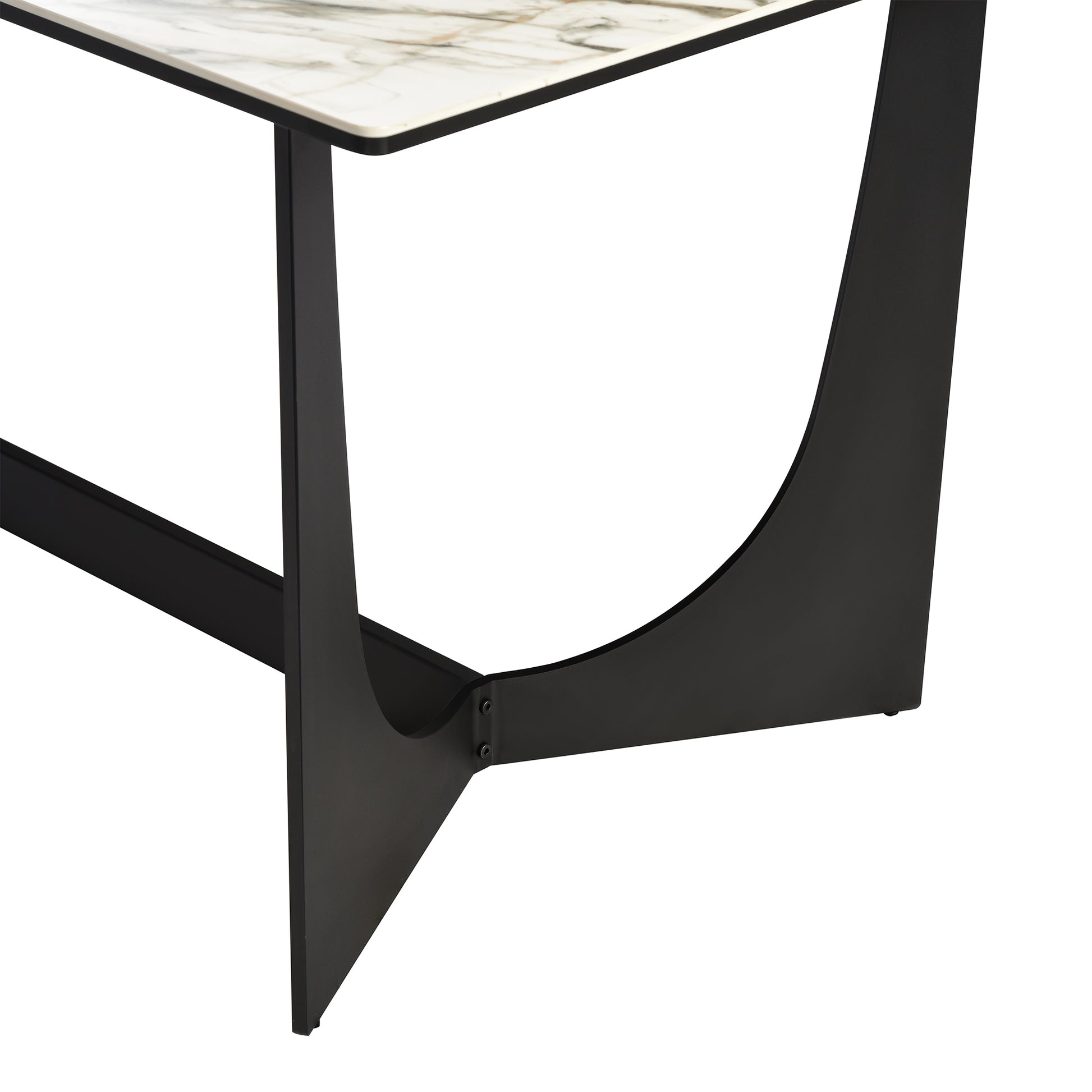 Esme Dining Table in Stone and Metal By Armen Living | Dining Tables | Modishstore - 6