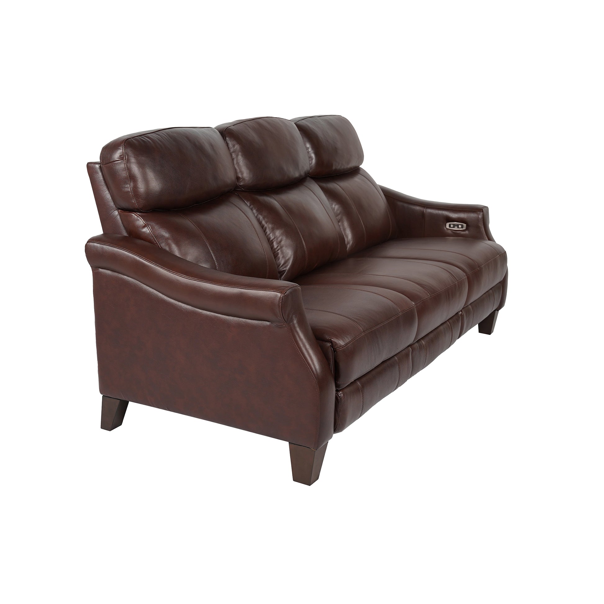 Felicity 84" Zero Gravity Power Reclining Sofa in Chocolate Leather By Armen Living | Sofas | Modishstore - 3