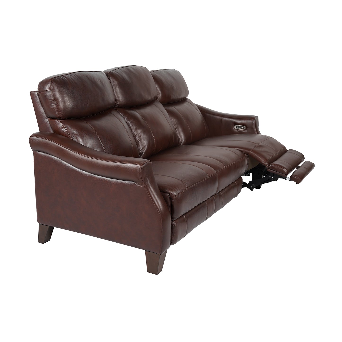 Felicity 84" Zero Gravity Power Reclining Sofa in Chocolate Leather By Armen Living | Sofas | Modishstore - 4