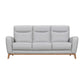 Greyson 83" Dove Gray Leather Sofa By Armen Living | Sofas | Modishstore - 2