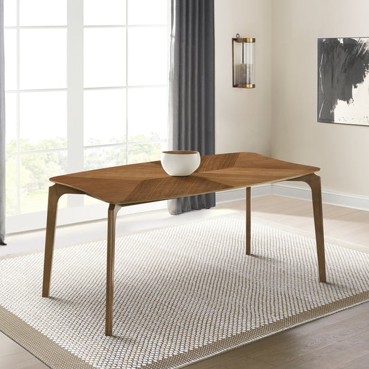 Kalia Wood Dining Table in Walnut Finish By Armen Living | Dining Tables | Modishstore