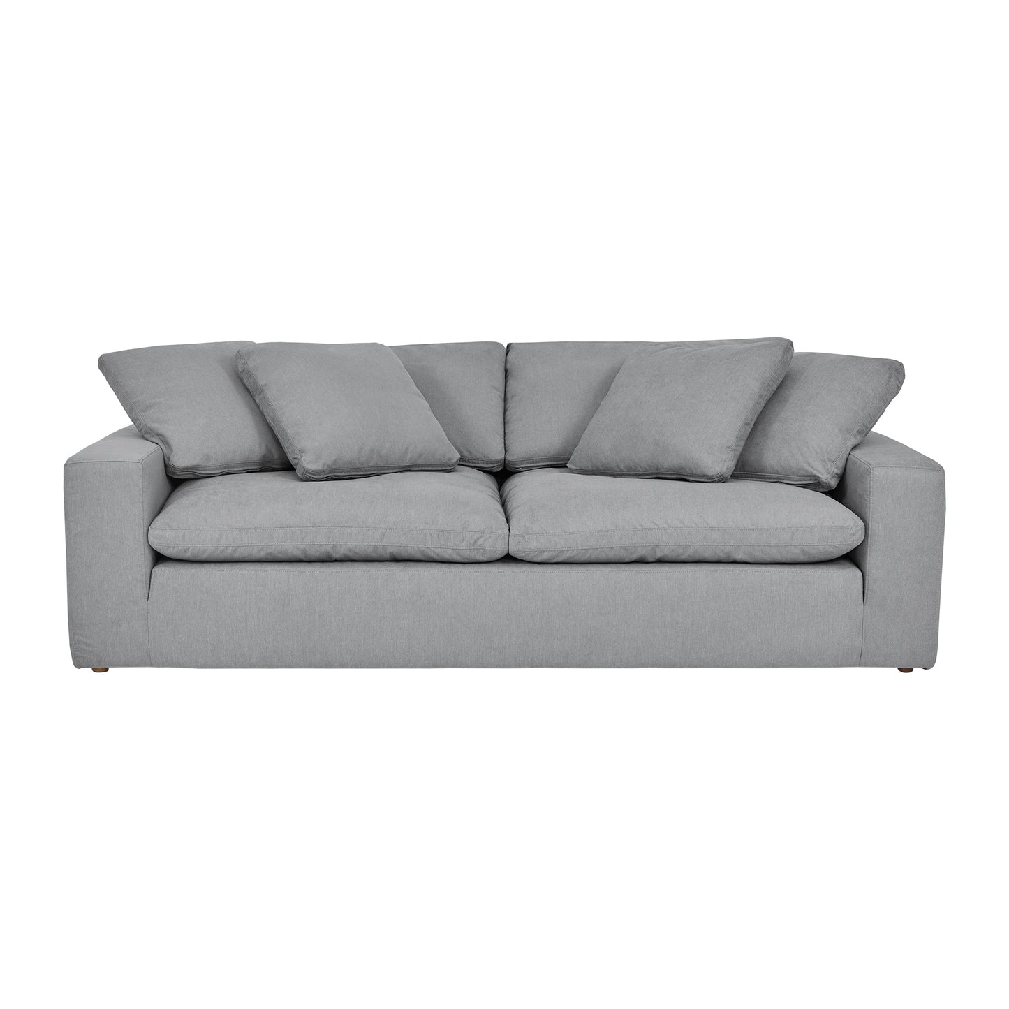 Liberty 96.5" Upholstered Sofa in Slate Gray By Armen Living | Sofas | Modishstore - 2