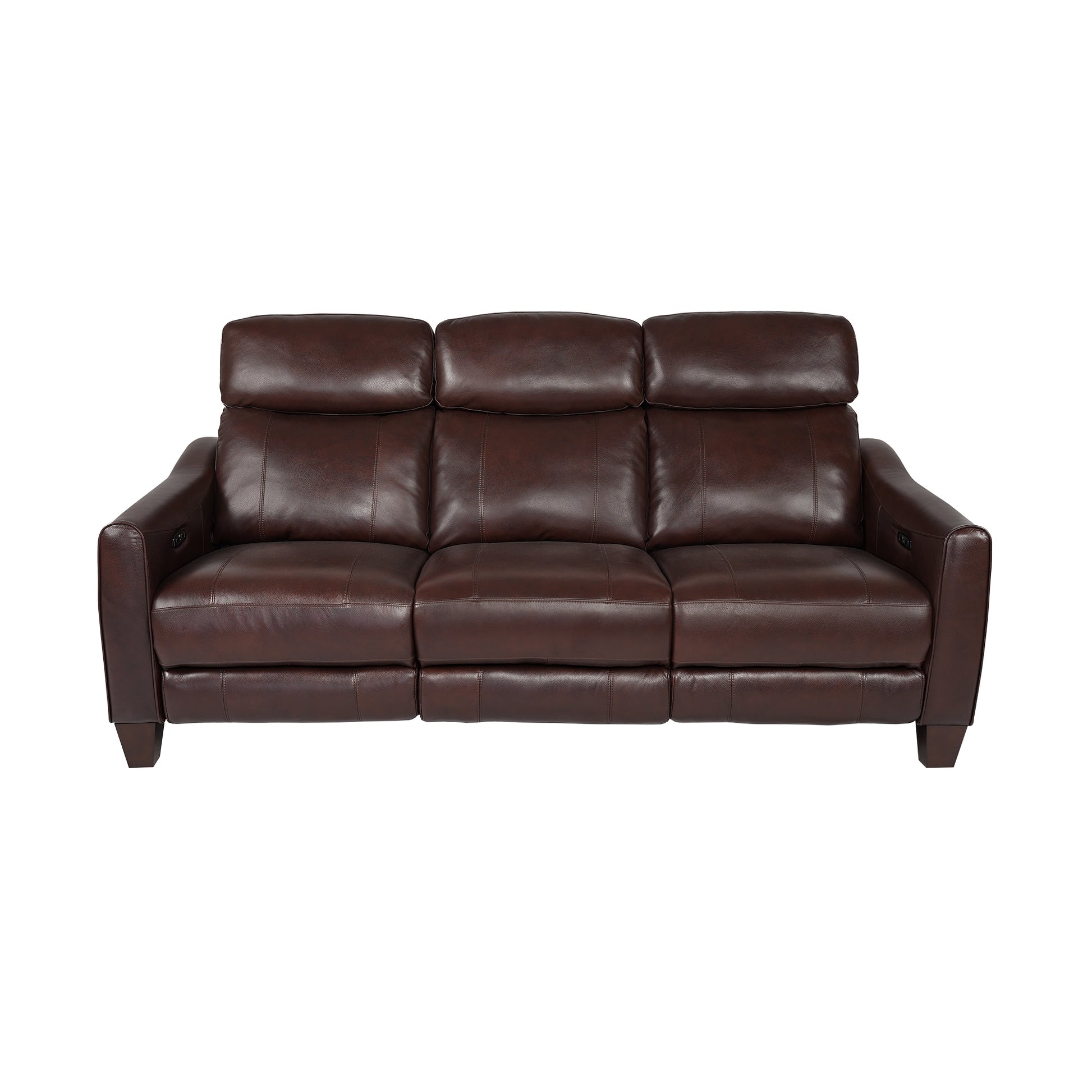 Milos 83" Zero Gravity Power Reclining Sofa in Chocolate Leather By Armen Living | Sofas | Modishstore - 2