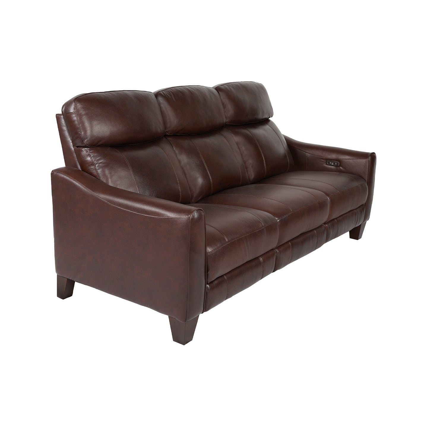 Milos 83" Zero Gravity Power Reclining Sofa in Chocolate Leather By Armen Living | Sofas | Modishstore - 3