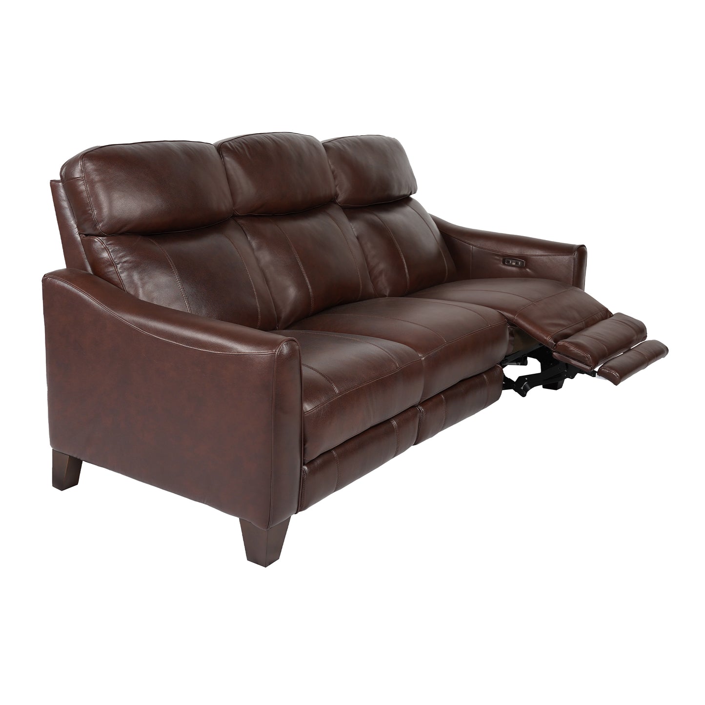 Milos 83" Zero Gravity Power Reclining Sofa in Chocolate Leather By Armen Living | Sofas | Modishstore - 4