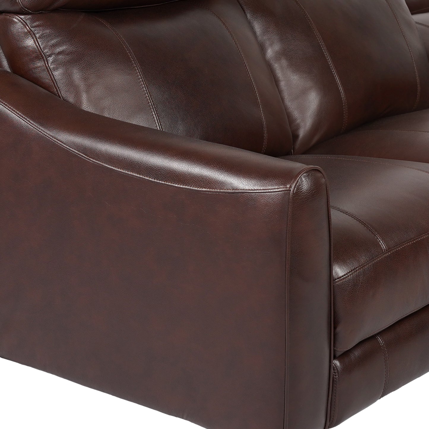 Milos 83" Zero Gravity Power Reclining Sofa in Chocolate Leather By Armen Living | Sofas | Modishstore - 8