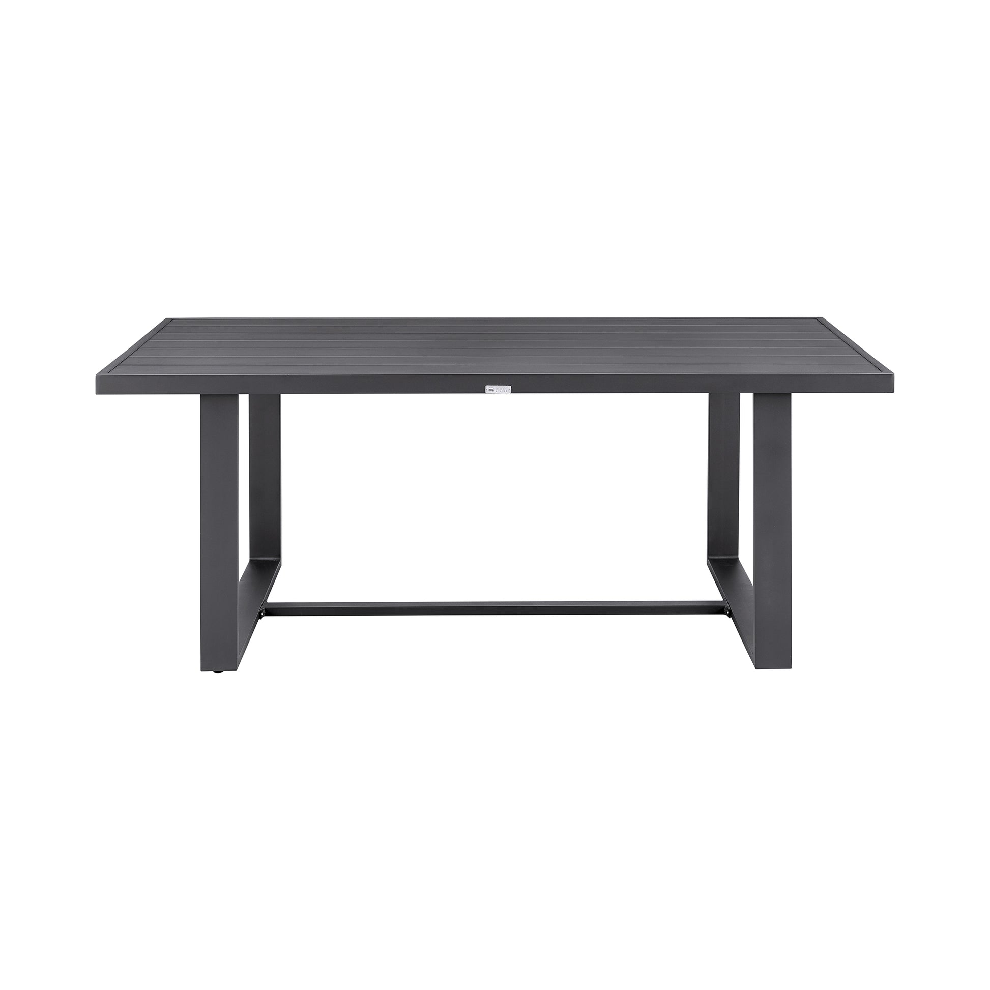 Menorca Outdoor Patio Dining Table in Aluminum By Armen Living | Outdoor Tables | Modishstore - 3