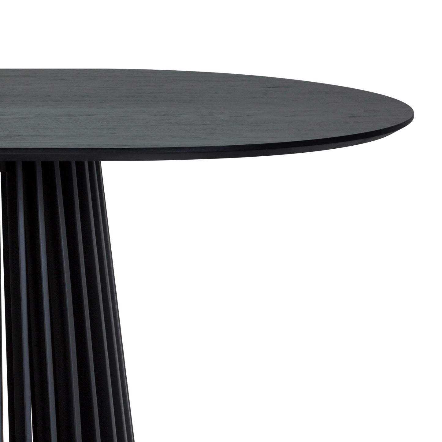 Pasadena 79" Wood Oval Dining Table in Black Oak Finish By Armen Living | Dining Tables | Modishstore - 5