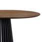 Pasadena 79" Wood Oval Dining Table in Black Oak Finish By Armen Living | Dining Tables | Modishstore - 14