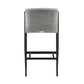 Palma Outdoor Patio Counter Height Bar Stool in Aluminum and Wicker with Gray Cushions By Armen Living | Bar Stools | Modishstore - 7