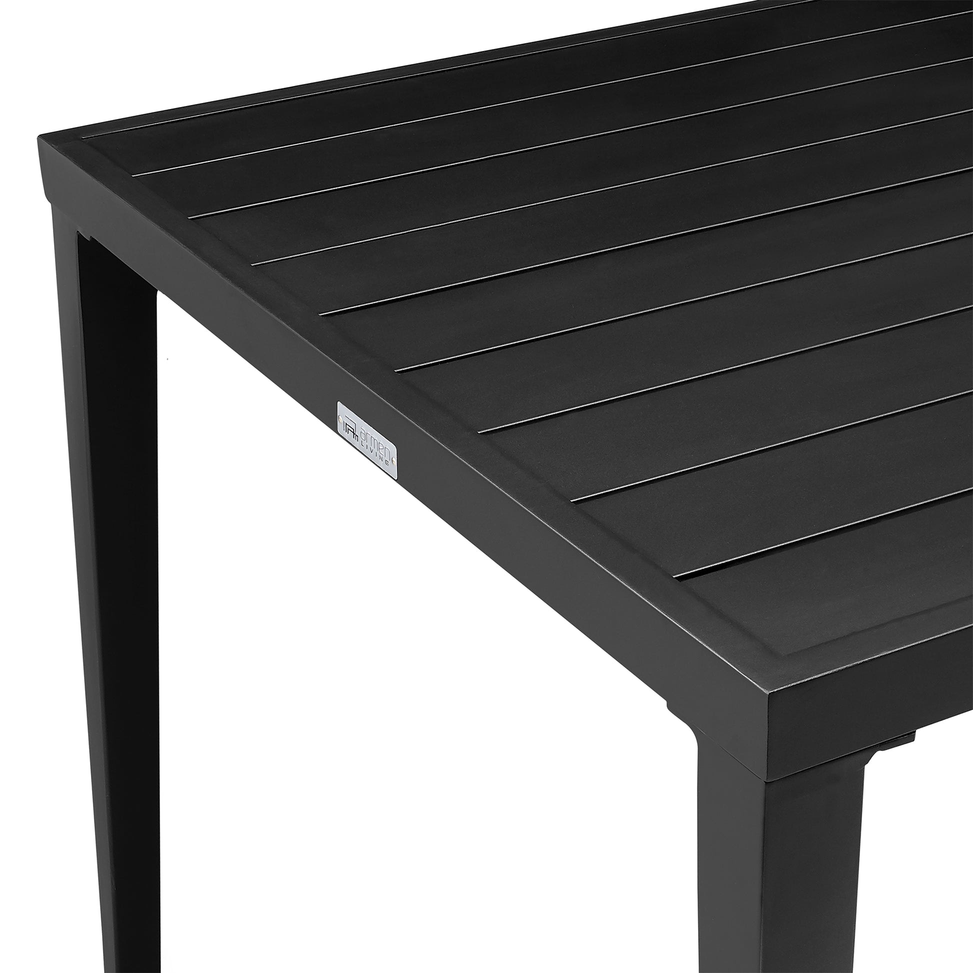 Palma Outdoor Patio Dining Table in Aluminum By Armen Living | Outdoor Tables | Modishstore - 5