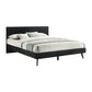 Petra King Platform Wood Bed Frame in Black Finish By Armen Living | Beds | Modishstore - 3