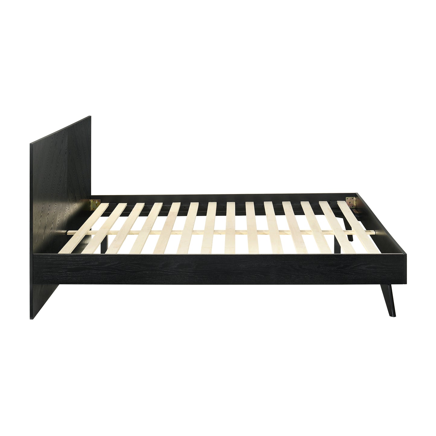 Petra King Platform Wood Bed Frame in Black Finish By Armen Living | Beds | Modishstore - 6