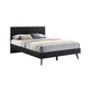 Petra Queen Platform Wood Bed Frame in Black Finish By Armen Living | Beds | Modishstore - 3