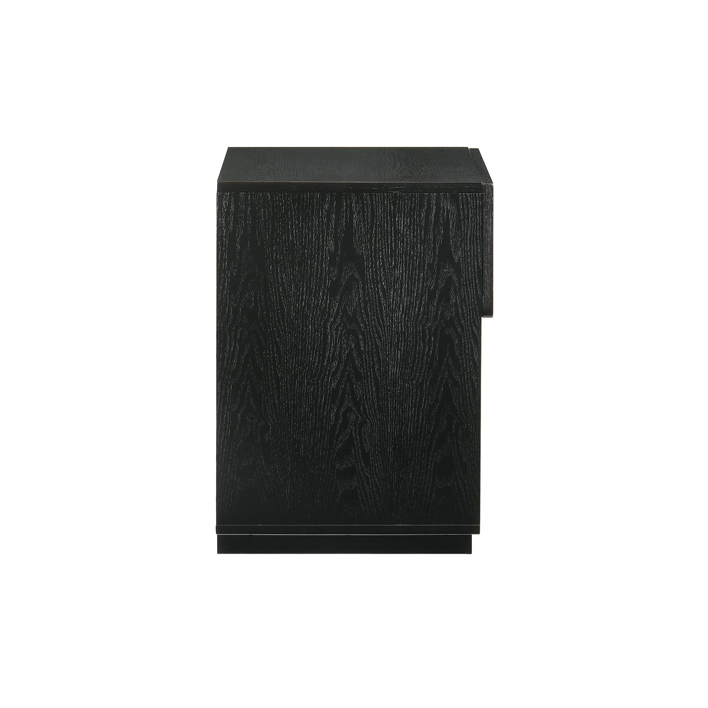 Petra 1 Drawer Wood Nightstand in Black Finish By Armen Living | Nightstands | Modishstore - 8