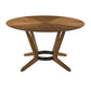 Santana Round Wood Dining Table in Walnut Finish By Armen Living | Dining Tables | Modishstore - 4