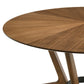 Santana Round Wood Dining Table in Walnut Finish By Armen Living | Dining Tables | Modishstore - 5