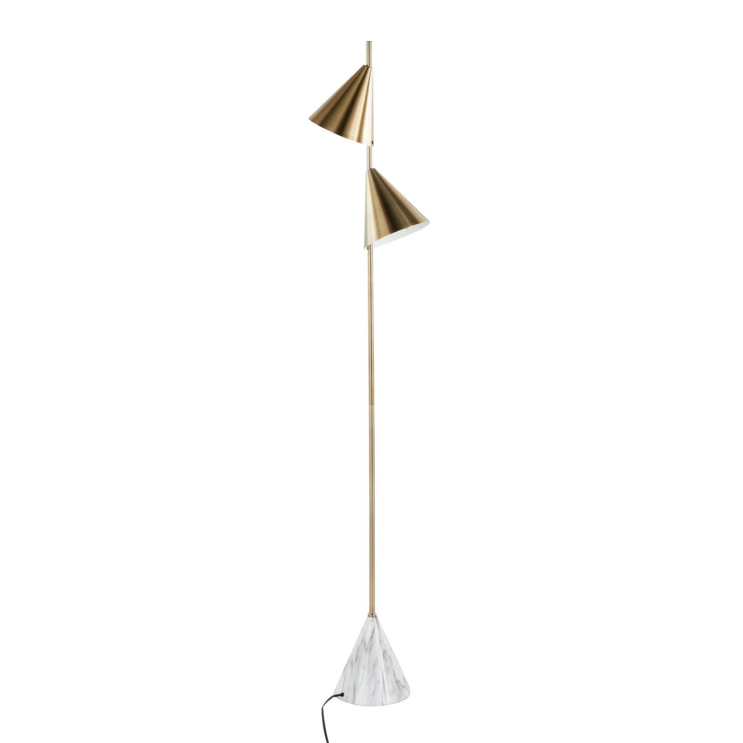 Cone 65" Metal Floor Lamp By LumiSource - LFL-CONE AUW | Floor Lamps | Modishstore - 4