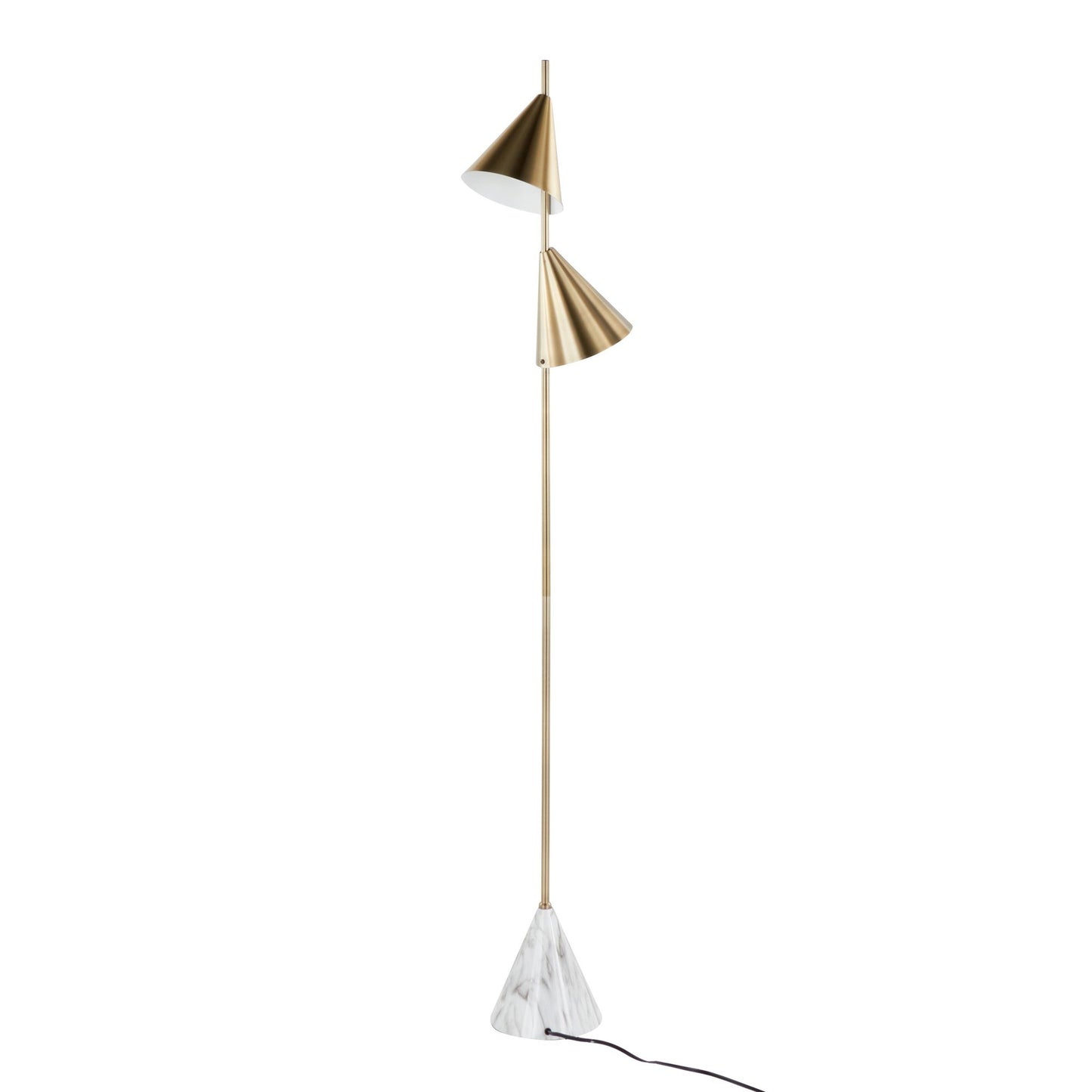 Cone 65" Metal Floor Lamp By LumiSource - LFL-CONE AUW | Floor Lamps | Modishstore - 6