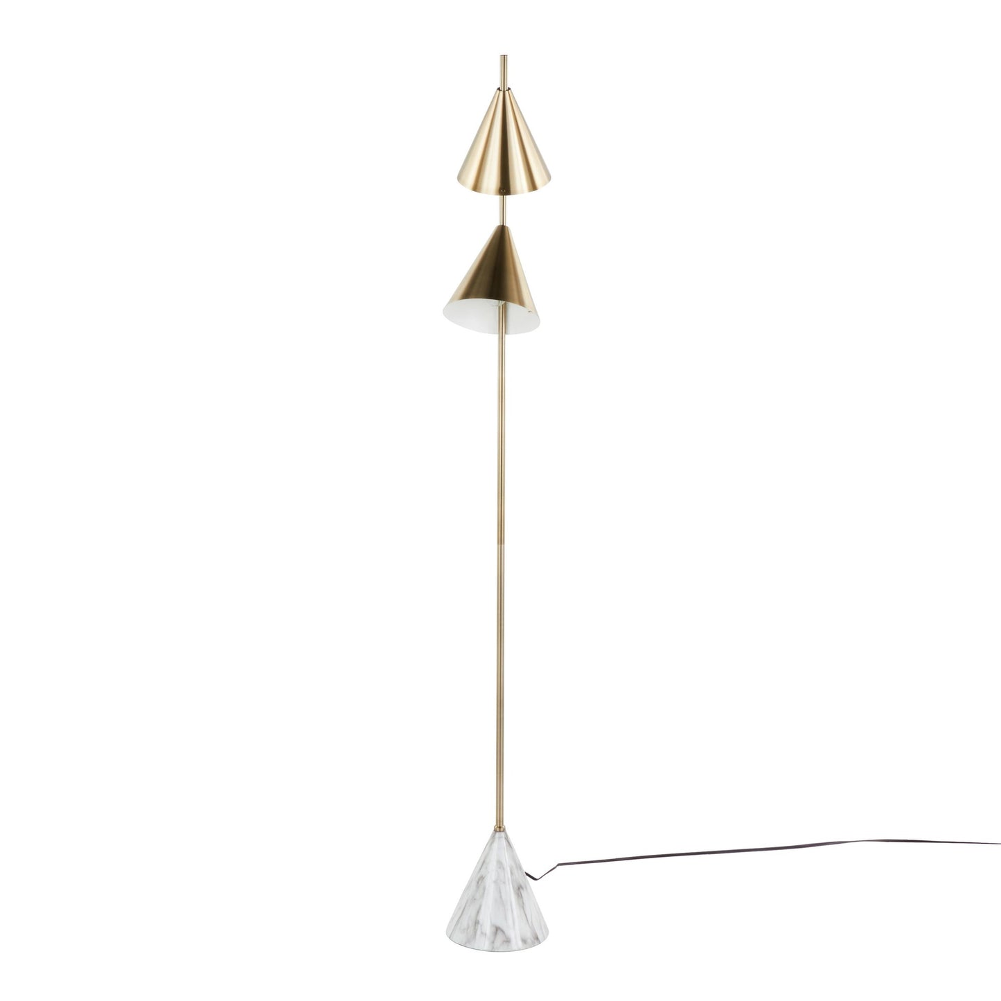 Cone 65" Metal Floor Lamp By LumiSource - LFL-CONE AUW | Floor Lamps | Modishstore - 5