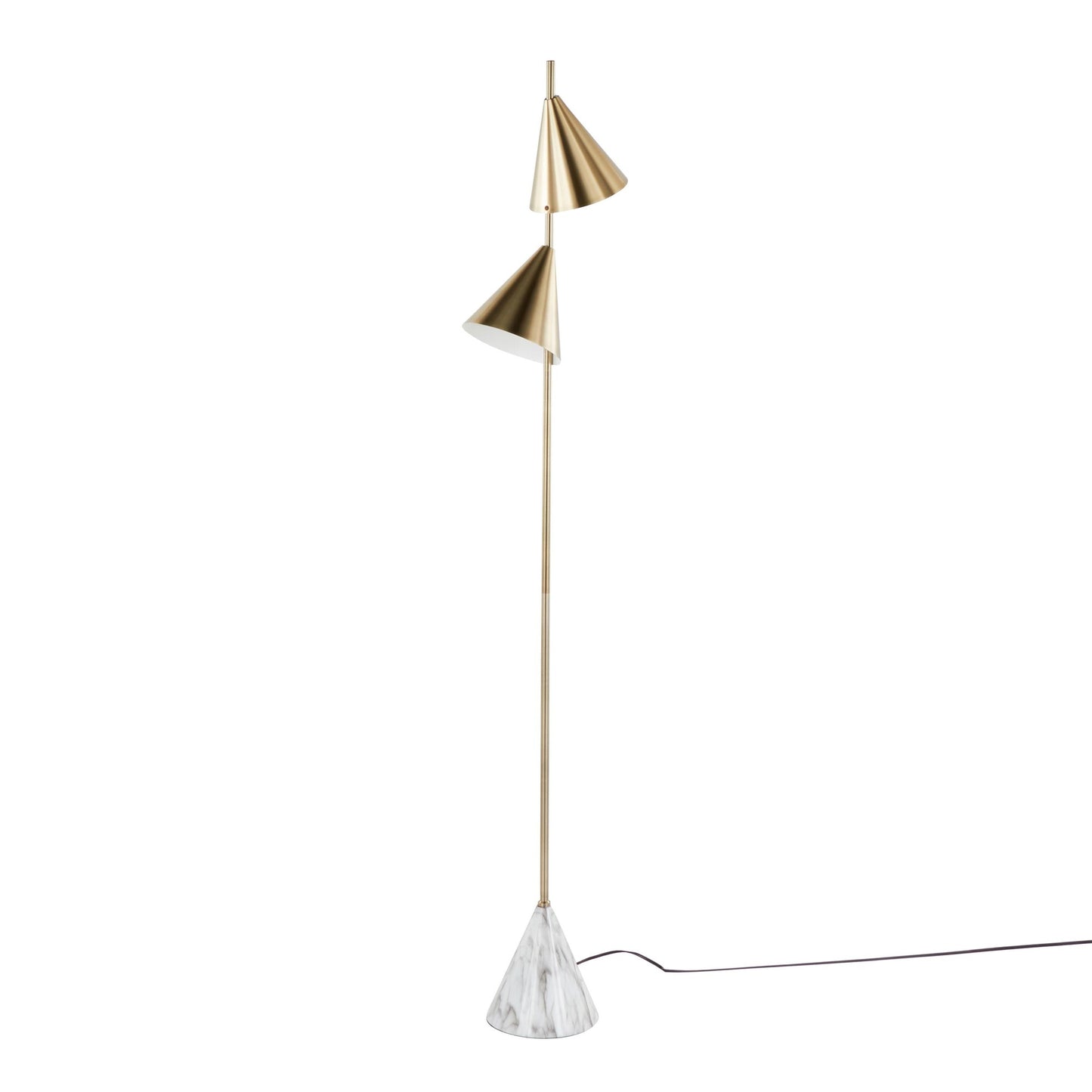 Cone 65" Metal Floor Lamp By LumiSource - LFL-CONE AUW | Floor Lamps | Modishstore - 2