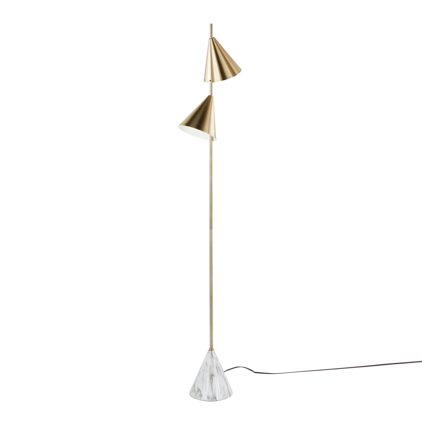 Cone 65" Metal Floor Lamp By LumiSource - LFL-CONE AUW | Floor Lamps | Modishstore - 3