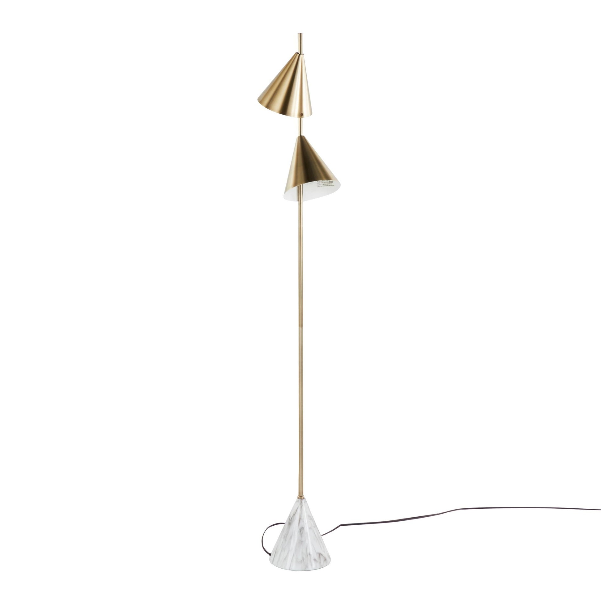 Cone 64" Metal Floor Lamp By LumiSource - GFS64-CONE AUW | Floor Lamps | Modishstore - 14