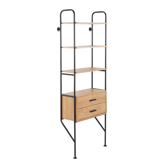 Lean Bookcase By LumiSource - OBC-LEAN BKBN | Bookcases | Modishstore