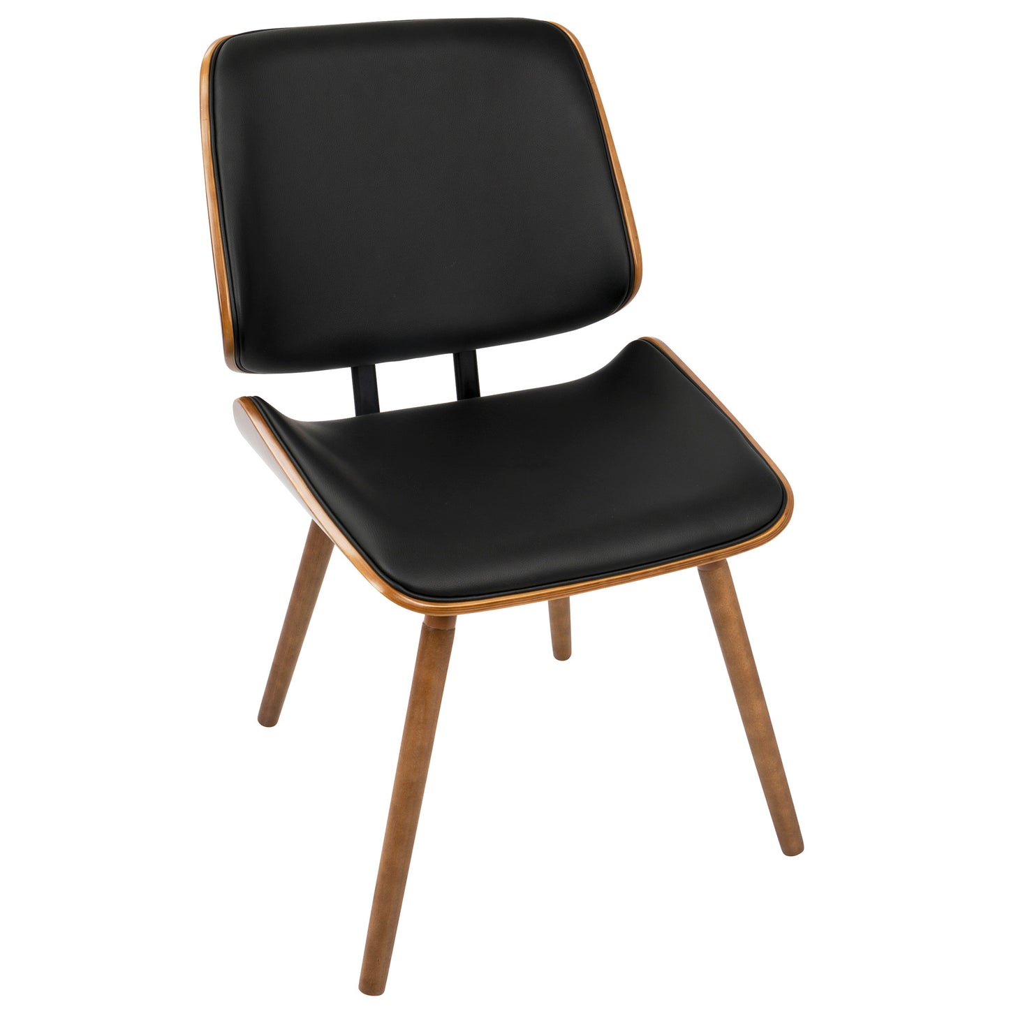 Lombardi Chair - Set of 2 By LumiSource - CH-LMB WL+BK2 | Dining Chairs | Modishstore - 5