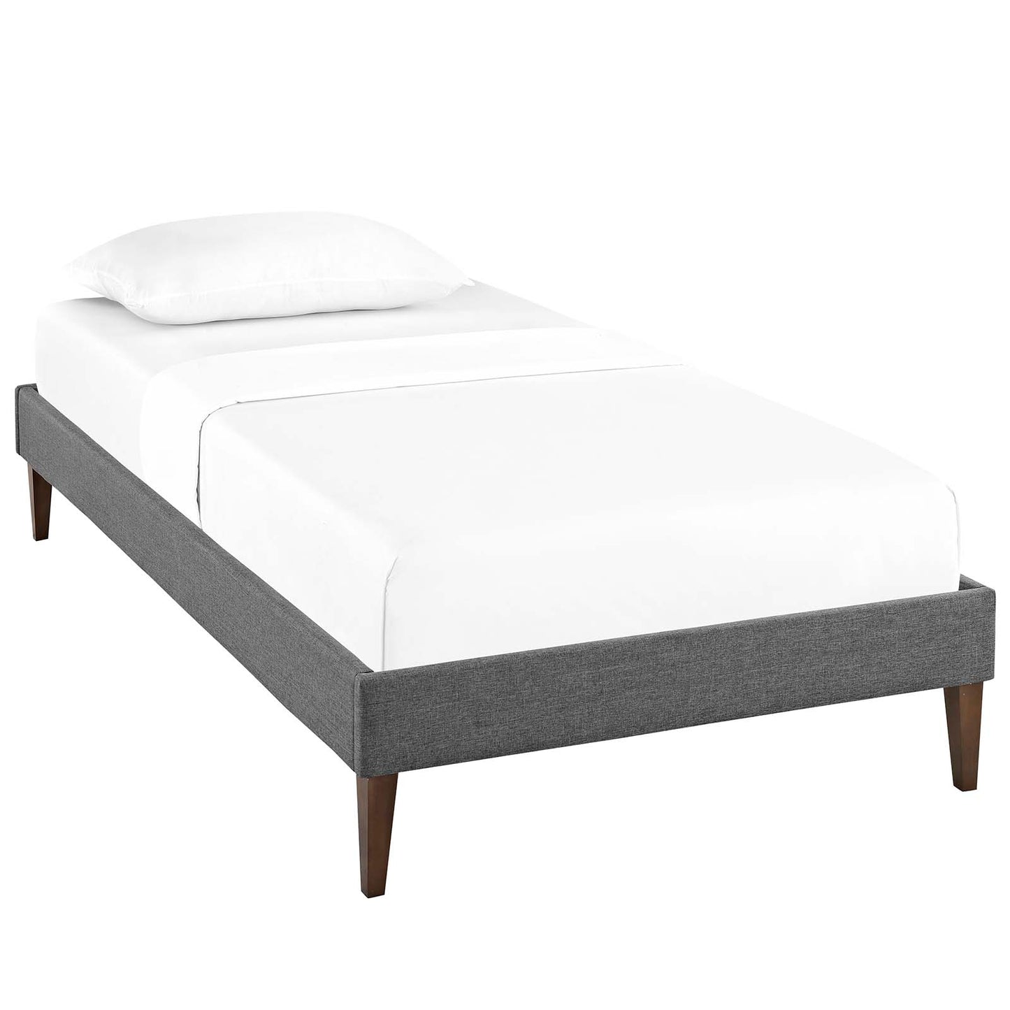 Modway Sharon Fabric Twin Bed Frame with Squared Tapered Legs