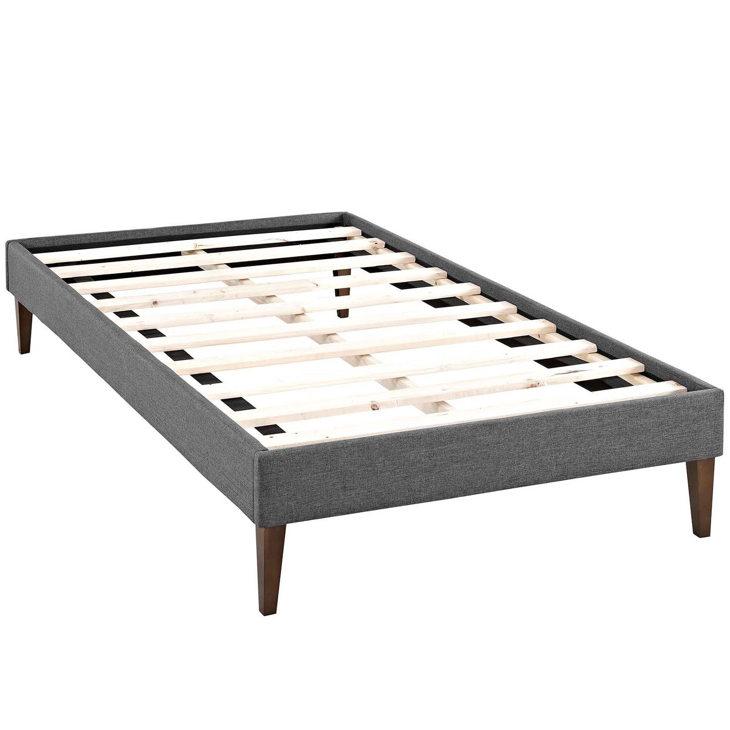 Modway Sharon Fabric Twin Bed Frame with Squared Tapered Legs